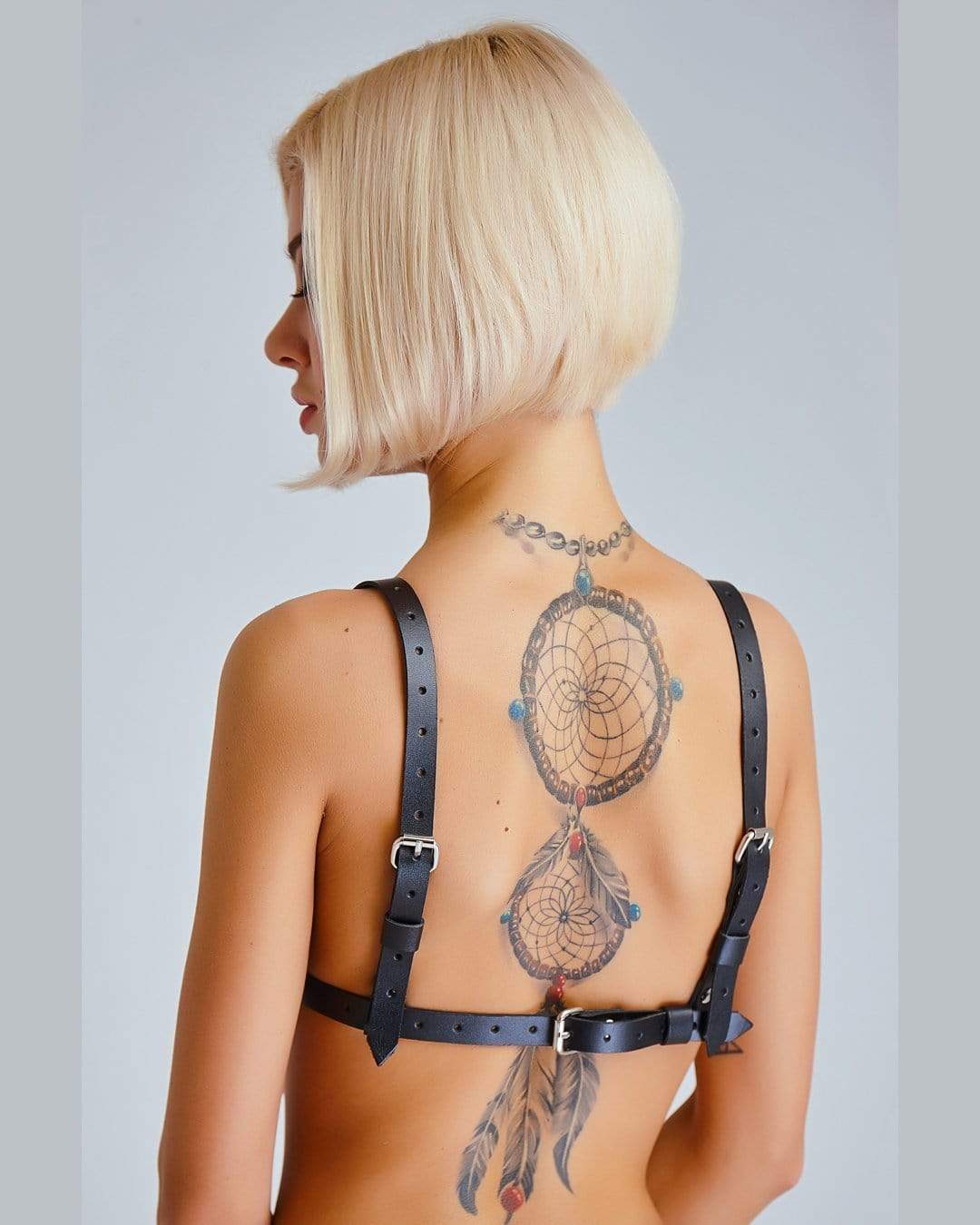 Leather Bra Harness Flux